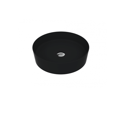 CREAVİT Loop Ø 45 cm Çanak Lavabo LP145-00SM MAT SİYAH