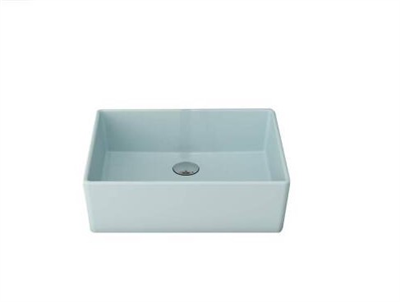 BOCCHİ 1215-029-0125 Bocchi Milano Çanak Lavabo 50 cm Mat Buz Mavi