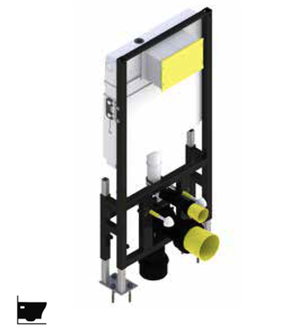 Bocchi 8010-1003 ALÇI PNL İÇİ YERDEN MON. 3/6 LT ALTA DİK PİS SU ÇIKIŞLI 12CM