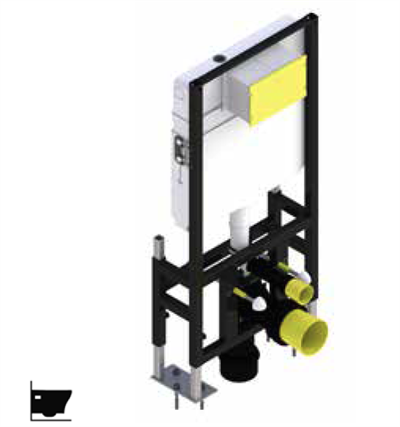 Bocchi 8010-1001 ALÇI PNL İÇİ YERDEN MON. 3/6 LT HER YÖNE BAĞ.18 CM