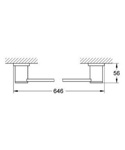Grohe 40341000 Allure Havluluk Krom