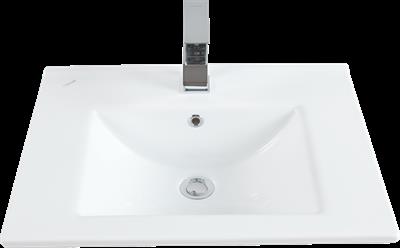 Creavit SU055 Su Dolap Uyumlu Etajerli Lavabo 55X36 cm Beyaz