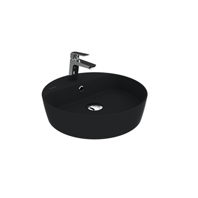 Creavit LP146 Loop Yuvarlak Çanak Lavabo Ø45 cm Mat Siyah