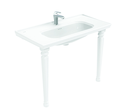 Creavit AN101 Antik Etajerli Lavabo 100 cm ve Antik Konsol Ayak (2 Adet)