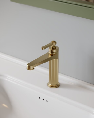 Creavit Lidya Lavabo Armatürü Fırçalı Altın