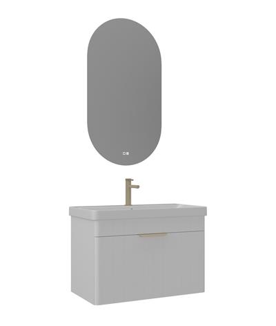 Orka Procida 80 cm Banyo Dolabı Takımı Mat Beyaz