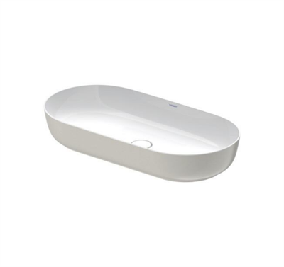 Duravit 0379802300 Luv DuraCeram® Beyaz / Gri Çanak Lavabo 80 cm