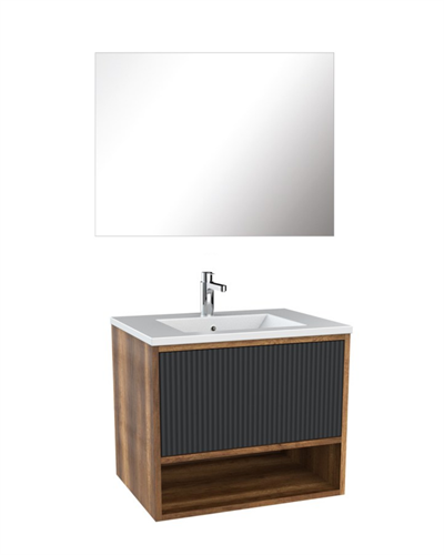 Kobos Elegant Banyo Mobilyası Takımı Tek Çekmeceli