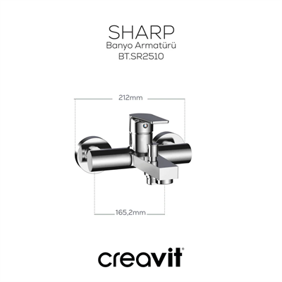 Creavit SR2510 Sharp Banyo Armatürü