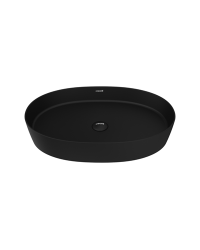 Creavit Loop Oval Çanak Lavabo 40x60 cm Mat Siyah LP160-00SM