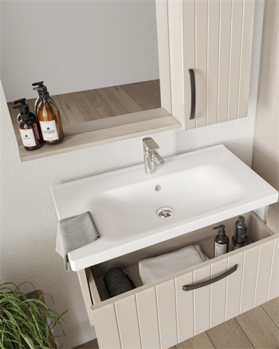 Creavit D10 Etajerli Aynalı Banyo Dolabı Takımı Dafne 65 cm