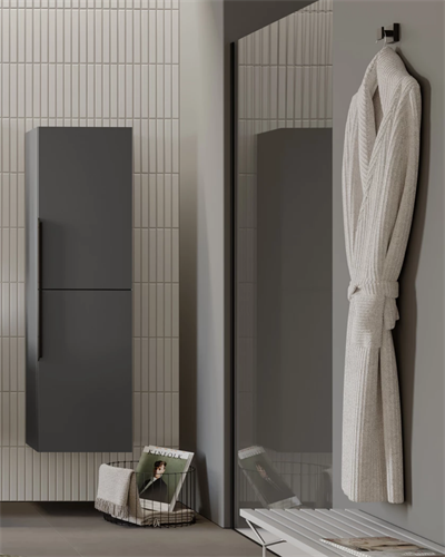 Orka Pure 40 cm Banyo Boy Dolabı Gri