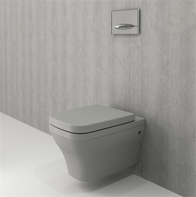 Bocchi 1304-006-0128 Firenze Rimless Asma Klozet ve Kapağı Mat Gri