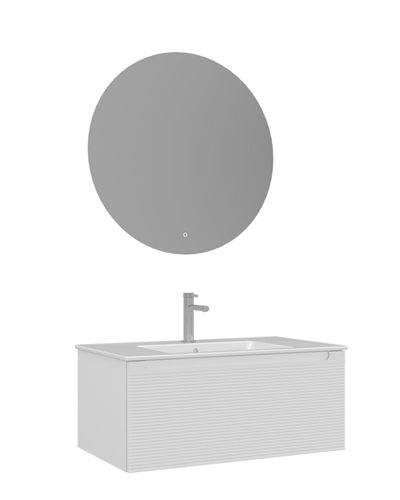ORKA Olbia 80 cm Banyo Dolabı Takımı Mat Beyaz