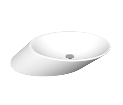 Bocchi 1013-002-0125 Vessel Yatay Çanak Lavabo 72 cm Mat Beyaz