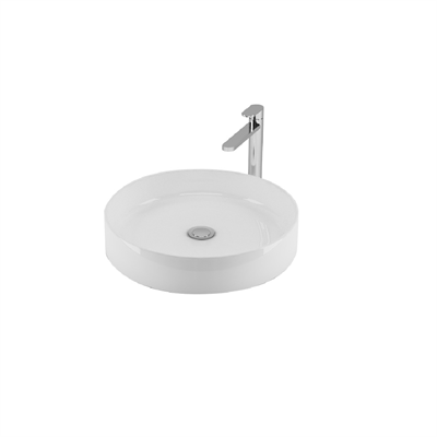 Newarc MİT.L.044  Mittes Tezgah Üstü Lavabo Beyaz 