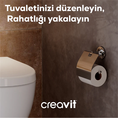 Creavit Joyful Kapaklı Tuvalet Kağıtlığı Bj11028