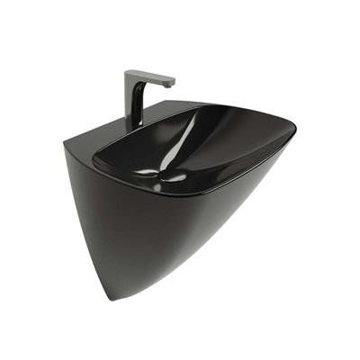 Newarc 3818B Mono Monoblok Lavabo Parlak Siyah 