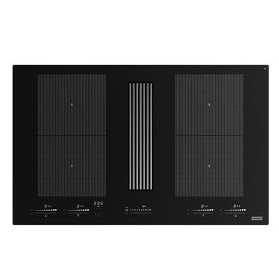 FRANKE 340.0705.335 MYTHOS 2GETHER ICON STEEL Black Glass Ocaklı Davlumbaz