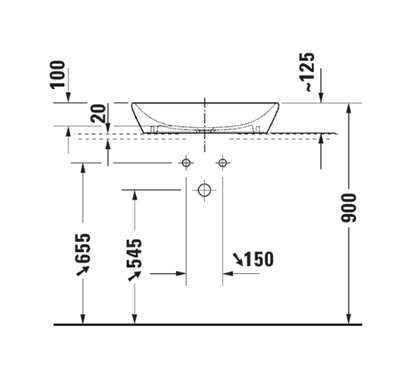 Duravit 2397600070 D-Neo Çanak Lavabo 60 cm