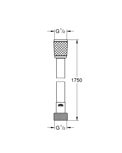 Grohe Relexaflex Duş Hortumu 1750 mm