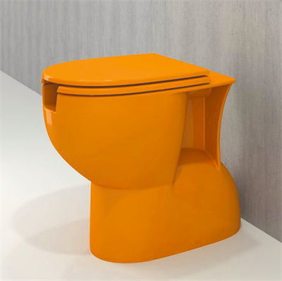 Bedensel Engelli Yerden Tek Klozet ve Kapağı P. Mandalina Sarısı