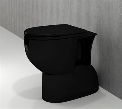 Bedensel Engelli Yerden Tek Klozet ve Kapağı Siyah
