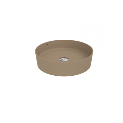 CREAVİT Loop Ø 45 cm Çanak Lavabo LP145-00CM CAPPUCINO Mat