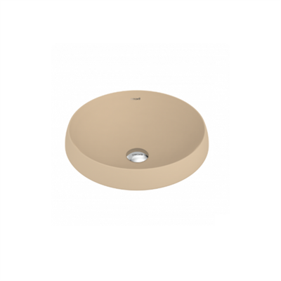 Creavit DE045 Deep Tezgah Üzeri Lavabo Ø45 cm Mat Cappuccino