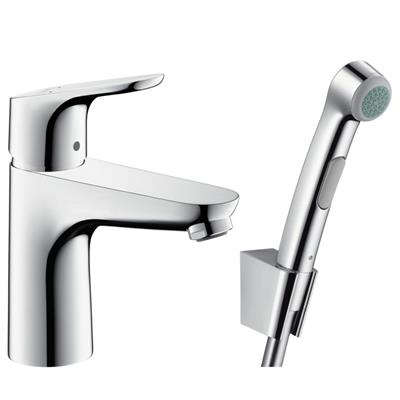 Bidette 1 Jet El Duşu/ Focus 100 Tek Kollu Batarya ile set 1,60 m Krom