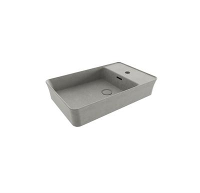 Bocchi Dikdörtgen Batarya Banklı Lavabo 60x38cm Mat Beton
