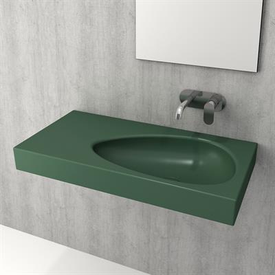 Bocchi Etna Etajerli Lavabo 90 cm Mat Yeşil 1115-027-0125