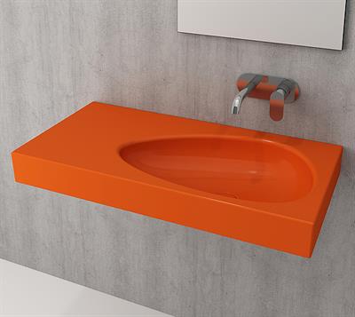 Bocchi 1115-012-0125 Etna Etajerli Lavabo 90 cm Turuncu
