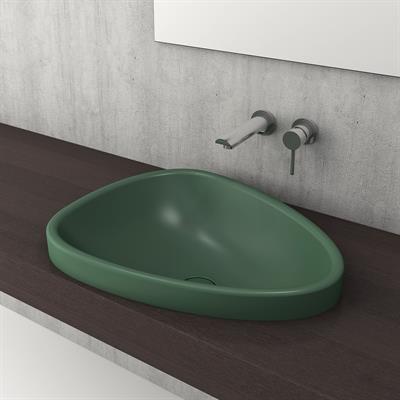 Bocchi 1112-027-0125 Etna Tezgah Üstü Lavabo 58 Cm Mat Yeşil 