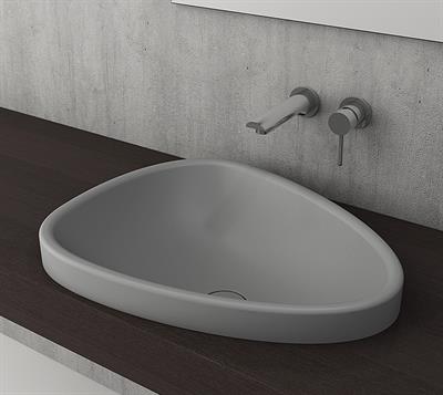 BOCCHİ Etna Tezgah Üstü Lavabo 58 cm MAT GRİ 1112-006-0125
