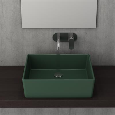 BOCCHİ 1215-027-0125 Bocchi Milano Çanak Lavabo 50 cm Mat Yeşil