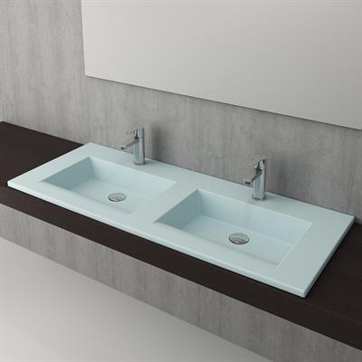 Bocchi Milano Çift Gözlü Lavabo 120 cm Mat Buz Mavisi