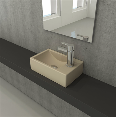 Bocchi 1419-007-0126 Milano Dar Sağ Lavabo 37 Cm - Mat Yasemin
