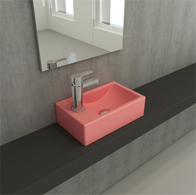 Bocchi 1418-032-0126 Milano Dar Sol Lavabo 37 cm Mat Somon