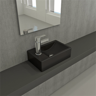 Bocchi 1418-004-0126 Milano Dar Sol Lavabo  Mat Siyah