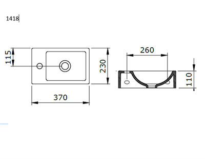 Bocchi Milano Dar Sol Lavabo 37 cm Mat Yasemin 1418-007-0126