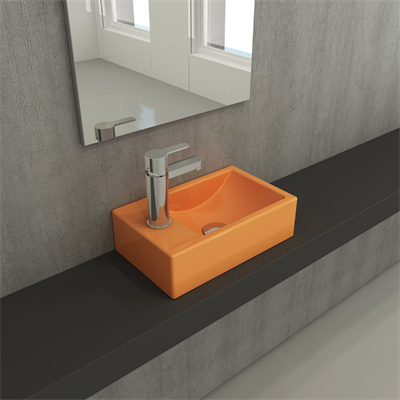 Bocchi 1418-021-0126 Milano Dar Sol Lavabo  Mandalina Sarısı
