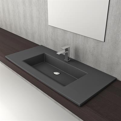 Bocchi Milano Etajerli Lavabo 100 cm Mat Antrasit 1105-020-0126