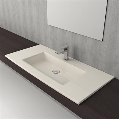 Bocchi Milano Etajerli Lavabo 100 cm Parlak Bisküvi 1105-014-0126