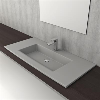Bocchi Milano Etajerli Lavabo 100 cm Mat Gri 1105-006-0126