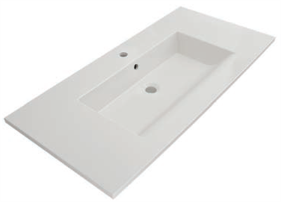 Bocchi Milano Etajerli Lavabo 100 cm Mat Beyaz 1105-002-0126