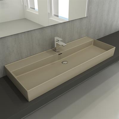 Bocchi Milano Etajerli Lavabo 120 cm Mat Kaşmir