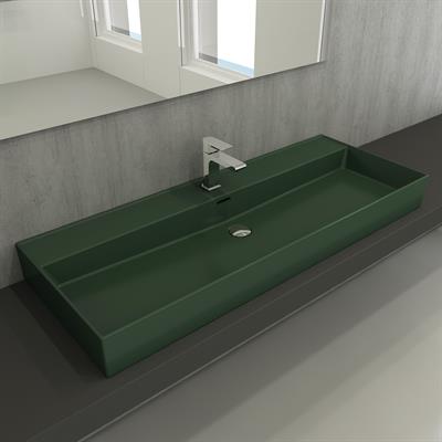 Bocchi Milano Etajerli Lavabo 120 cm Mat Yeşil
