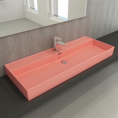 Bocchi Milano Etajerli Lavabo 120 cm Mat Somon