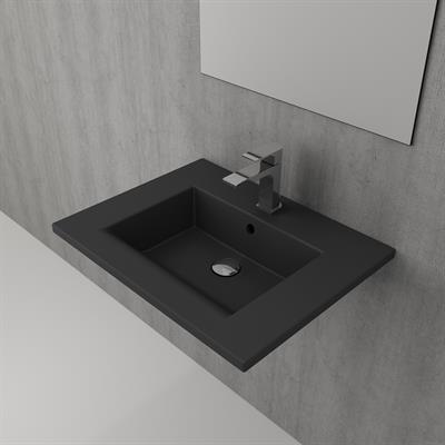 Bocchi 1161-020-0126 Milano Etajerli Lavabo 60 cm Mat Antrasit